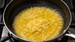 Cooking Fresh Garlic in Butter