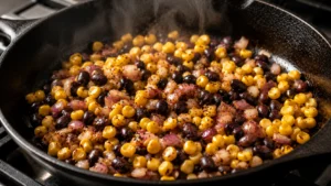 Cooking the Vegetables for the Steak Bowl