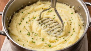 Mashing Yuca Until Creamy