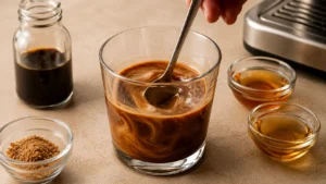 Mixing Caramel and Hazelnut Flavors