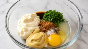 Mixing Seasonings for Crab Bomb