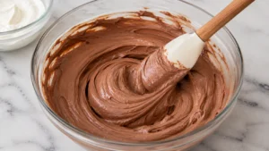 Mixing the Chocolate Filling