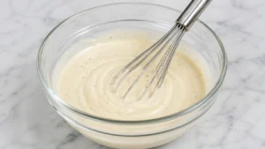 Mixing the Creamy Coleslaw Dressing