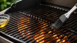 Preheating and Oiling the Grill