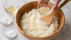 Seasoning the Sushi Rice