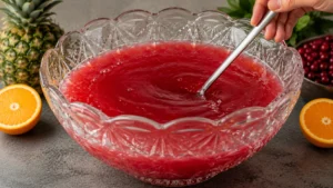 Stirring Tito’s Punch Mixture