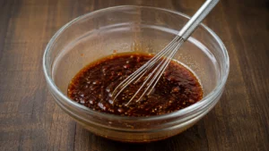 mixing-mung-bean-noodle-sauce