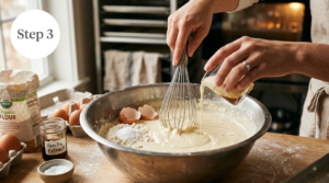 Basque Cheesecake Cupcakes Recipes Steps (5)