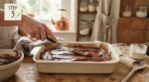 Chocolate Self Saucing Pudding Recipe Steps (5)