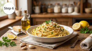 Garlic and Olive Oil Pasta Recipe Steps (2)