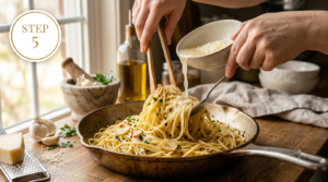Garlic and Olive Oil Pasta Recipe Steps (3)