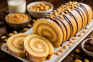 Peanut Butter Roll Cake Recipe