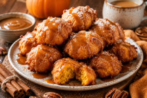 Pumpkin Fritters with Caramel Sauce Recipe