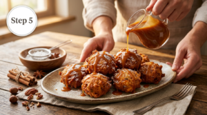 Pumpkin Fritters with Caramel Sauce Recipe Steps (3)