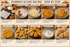 Pumpkin Scone Recipe Steps