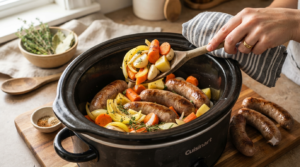 Slow Cooker Curried Sausages Recipe Steps (6)