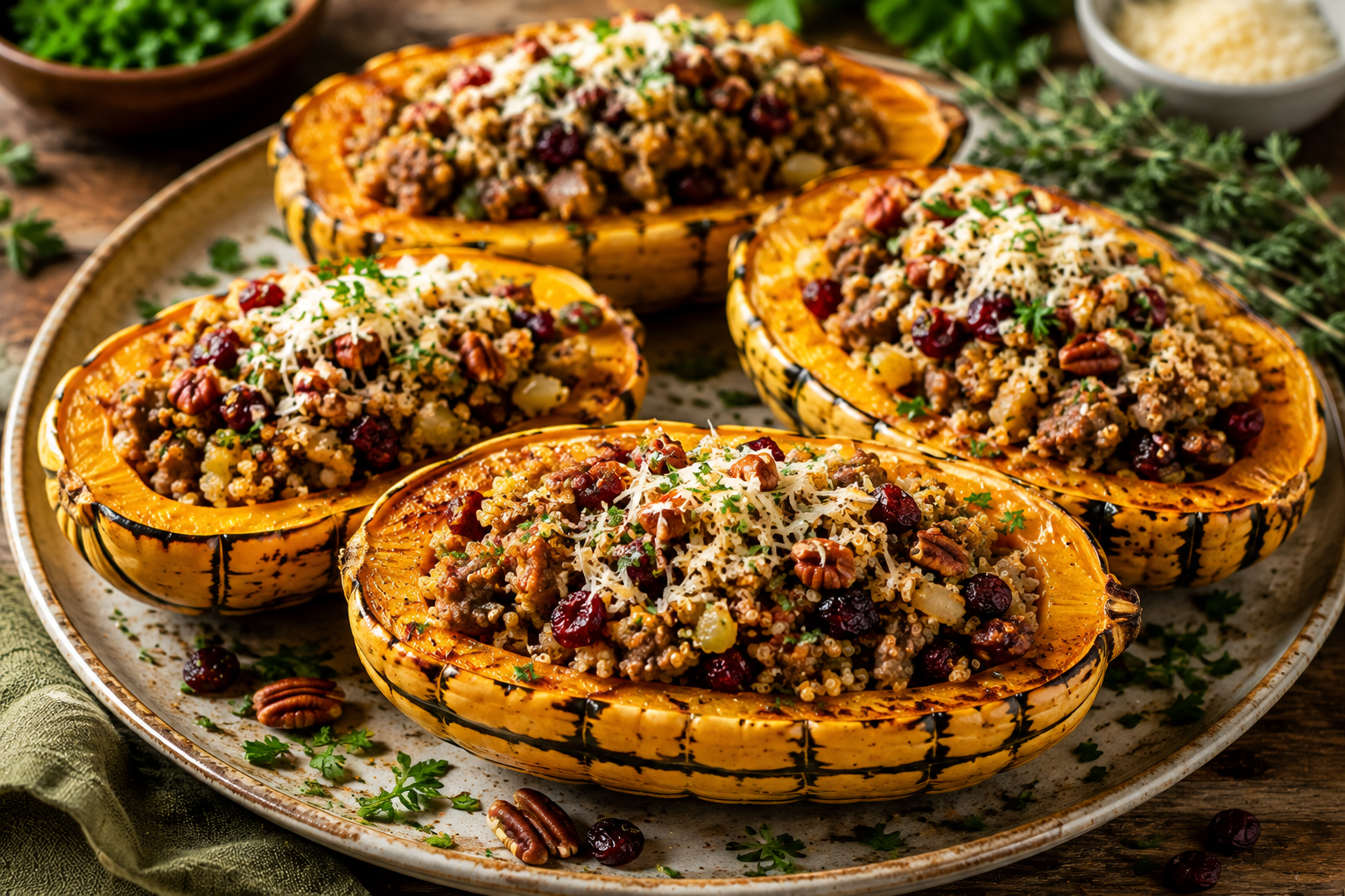 Stuffed Delicata Squash Recipe