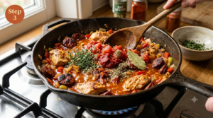 Chicken and Chorizo Jambalaya Recipe Step (2)