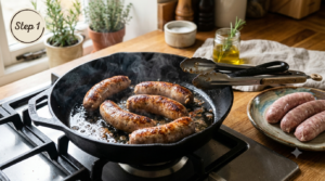 Devilled Sausages Recipe Step (2)
