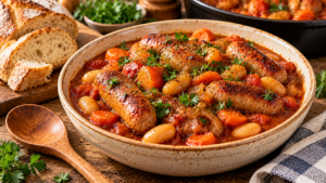 slow cooker sausage casserole recipe